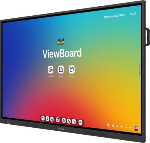 ViewSonic,75”4K Interactive Display,touch,Dual Pen,8GB RAM/128GB ,STORAGE, (Windows), Android 14,20W 2 Speaker,- IFP7534.