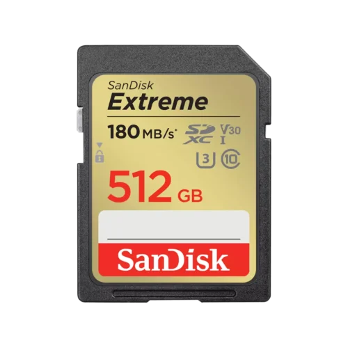 SanDisk, Extreme SD UHS I, 512GB Card, Warranty Lifetime Limited, -SDSDXVV-512G-GNCIN