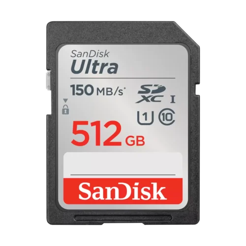 Sandisk, Ultra UHS I, 512GB, SD Card, 150MB, Wrranty 10-year -SDSDUNC-512G-GN6IN