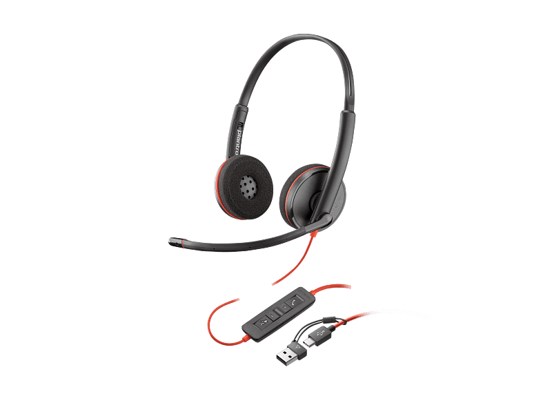 Poly Blackwire 3215 Monaural USB-C Headset +3.5mm Plug +USB-C/A Adapter, (Black), Warranty 2-year, -8X227AA 1 Poly Blackwire 3215 Monaural USB-C Headset +3.5mm Plug +USB-C/A Adapter, (Black), Warranty 2-year, -8X227AA