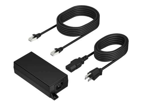 Poly PoE++ 65W2.5G w, CAT6A +PwrCrd , Poly PoE++ 65W2.5G w/CAT6A +PwrCrd EMEA-INTL English Loc-Euro plug, Warranty 3-months -B5NH6AA