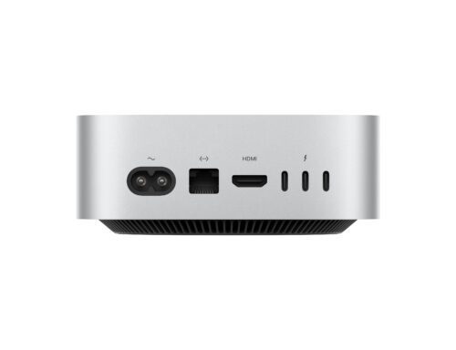  Apple Mac Mini, M4 10CPU, 10GPU, 16GB RAM, 256GB SSD, 1-year warranty, Silver - MU9D3 LLA