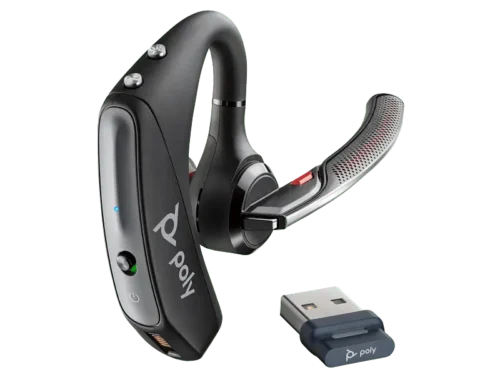 Poly Voyager 5200 USB-A Bluetooth Headset +BT700 dongle, (Black), Warranty 2-year -7K2F3AA.