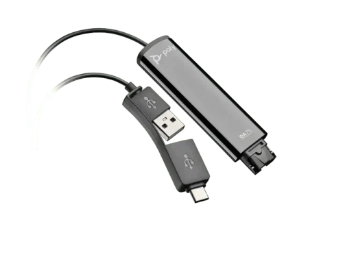 Poly DA75 USB to QD Black Adapter TAA, Warranty 1-year -786C6AA.