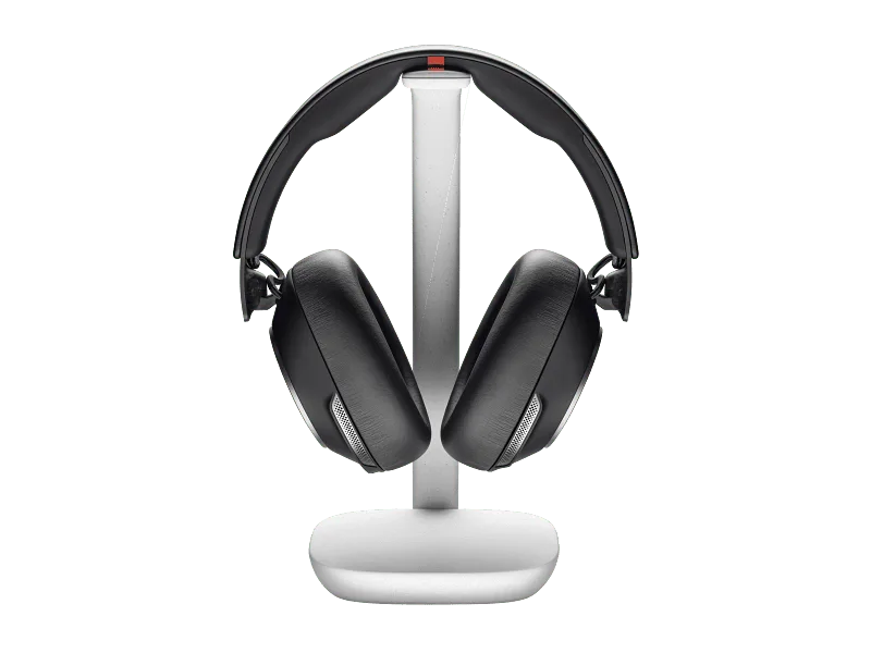 Poly Voyager Surround 85 UC USB-C Headset +USB-C/A Adapter +Charging Stand, (Black), Warranty 2-year -8G7T7AA.