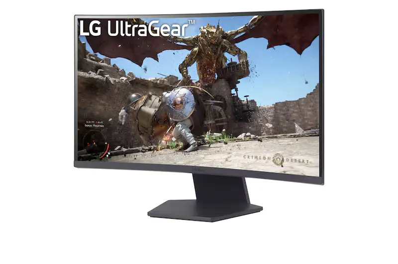 LG UltraGear 27" QHD 180Hz Curved Gaming Monitor -27GS60QC-B.AMAQ. - Image 2