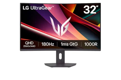 LG UltraGear 32" QHD 180Hz 1000R Curved Gaming Monitor -32G600A-B.AMAQ.