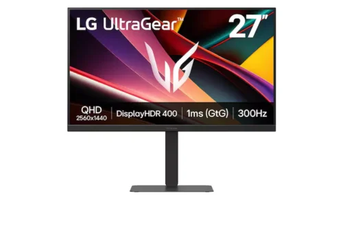 LG UltraGear™ G6 27" QHD 300Hz IPS Gaming Monitor (2025) -27G640A-B.AMAQ.