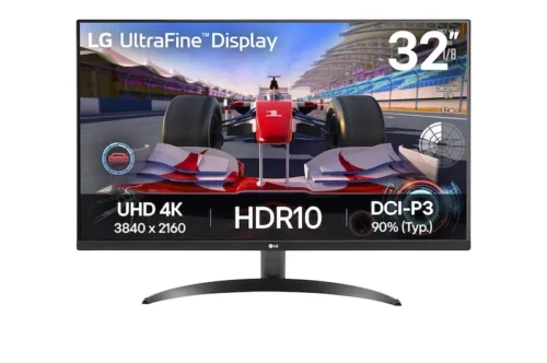 LG 32" 4K UHD UltraFine HDR Monitor with Built-in Speakers, - 32UR500K-B.AMA.