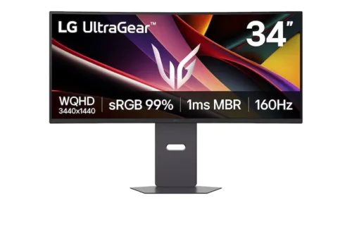 LG UltraGear™ 34" WQHD 160Hz  Curved Gaming Monitor, FreeSync™ Premium  -34G600A-B.AMA.