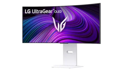 LG UltraGear™ 34" 240Hz OLED Smart Gaming Monitor, with USB-C & LAN, (White) -34GX90SA-W.AMA.