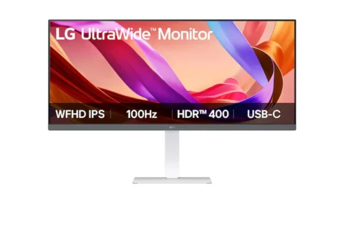 LG UltraWide 34" WFHD 100Hz IPS Monitor with USB-C -34U530A-W.AMA.