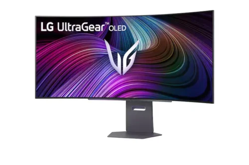 LG UltraGear™ 45" WQHD 240Hz OLED Curved Smart Gaming Monitor with USB-C & LAN -45GX90SA-B.AMA.