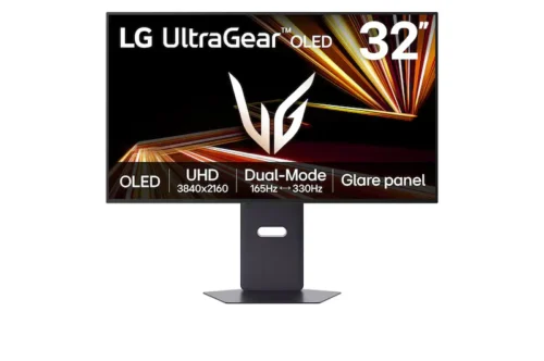 LG UltraGear™ 32" 4K Dual-Mode,165Hz OLED GX8 Gaming Monitor, Glare Panel, (Black) -32GX850A-B.AMA.
