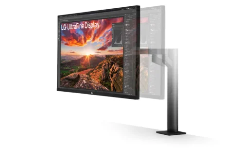 LG 32" 4K UHD IPS Ergonomic Monitor, USB-C, (Black) -32UN880K-B.AMA.