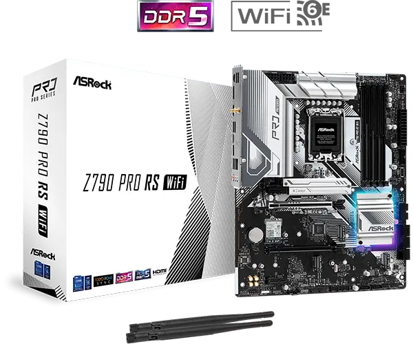 ASRock Z790 PRO RS WIFI DDR5 Motherboard -ASROCK Z790 PRO.