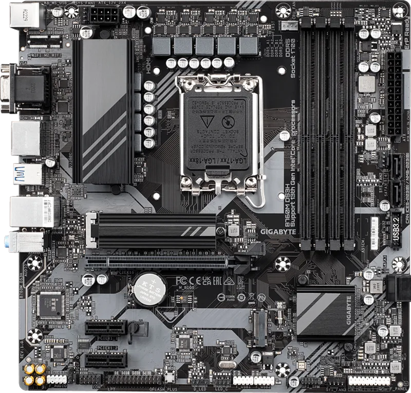 GIGABYTE B760M DS3H DDR5 Motherboard -GIGABYTE B760M DS3H. - Image 2