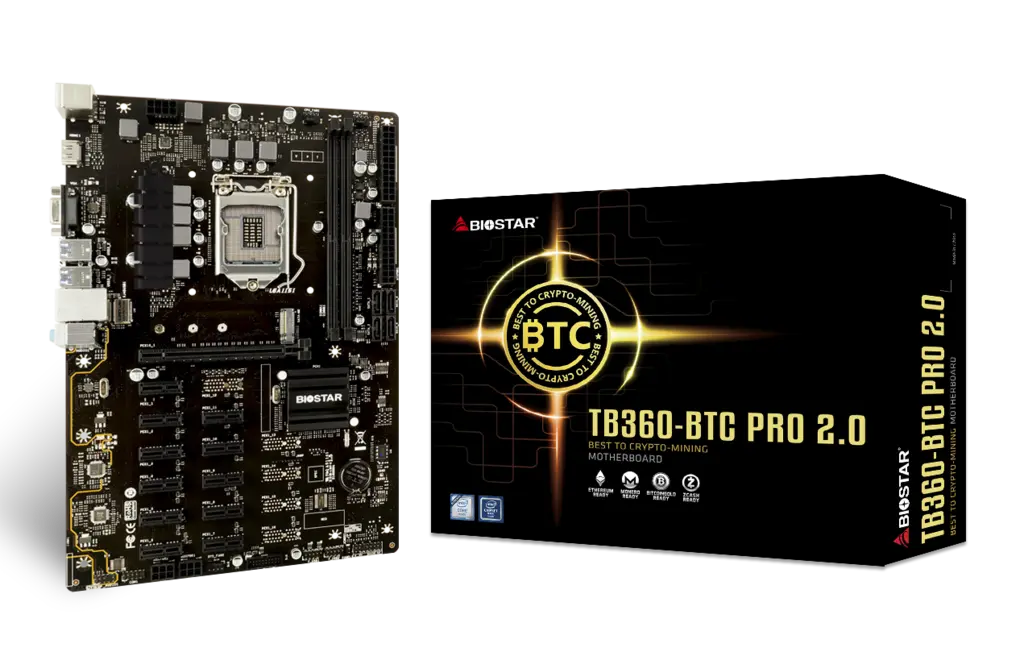 Biostar TB360-BTC PRO Mining Motherboard -BIOSTAR TB360 PRO. - Image 2