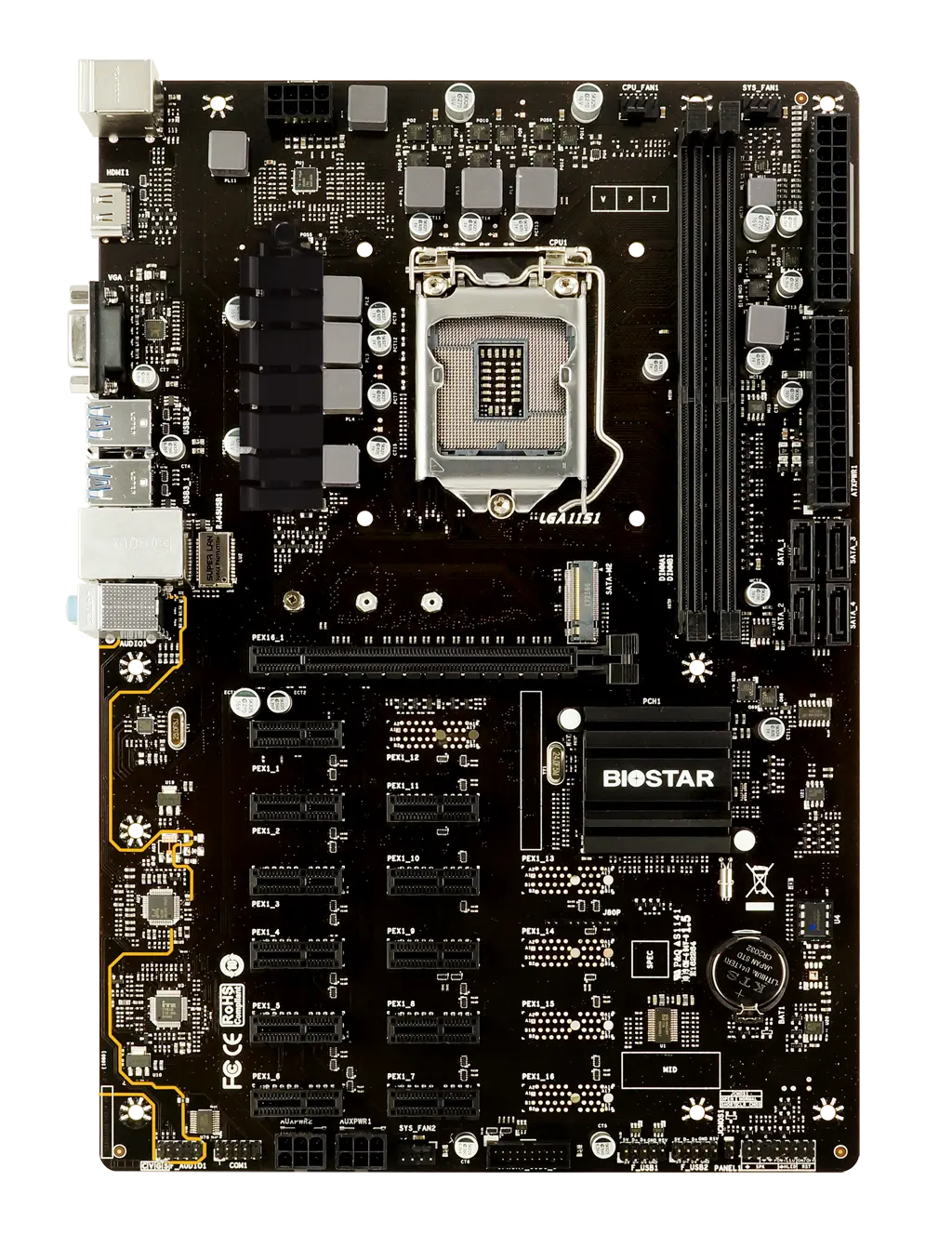 Biostar TB360-BTC PRO Mining Motherboard -BIOSTAR TB360 PRO.