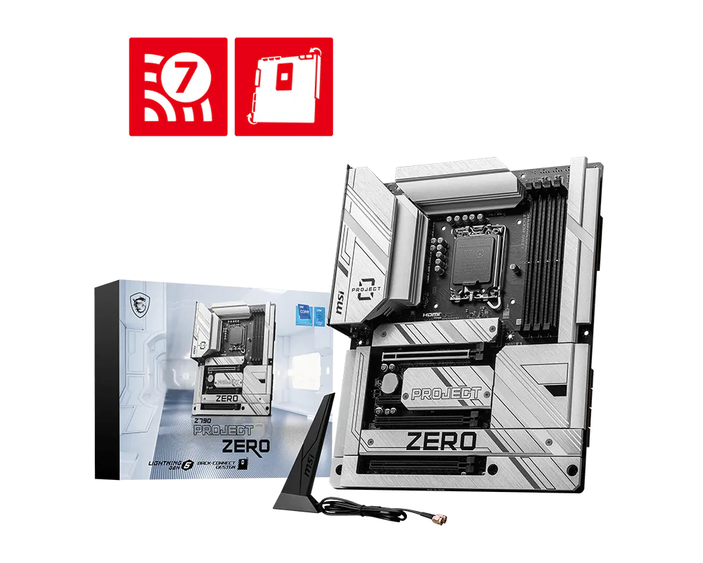 MSI Z790 PROJECT ZERO DDR5 Motherboard -MSI Z790 PROJECT ZERO.