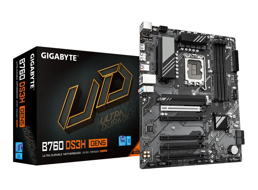 GIGABYTE B760 DS3H GEN5 DDR5 Motherboard -GIGABYTE B760. - Image 2